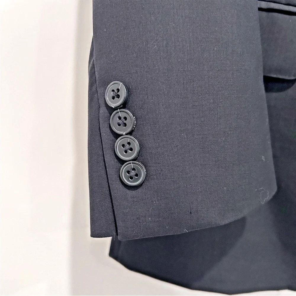 Z Zegna City Men's Black Suit Jacket Blazer Size 52R Wool Italian Classic